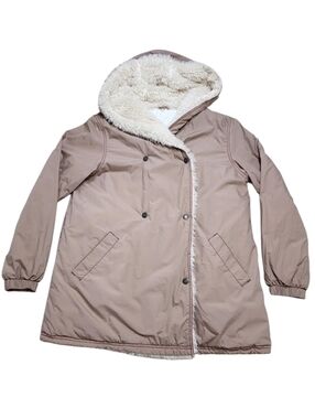 FREE PEOPLE Open Range Jacket Dusty Rose Taupe Sz Small Good Condition With FLAW